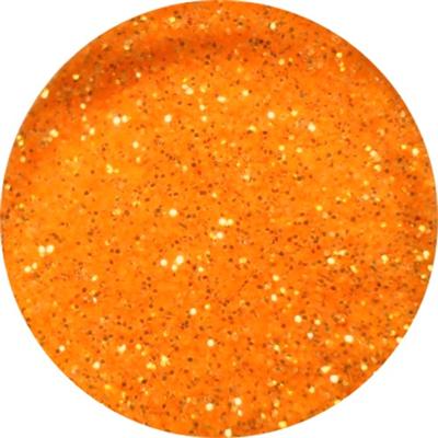 Neon Glitter Nails Light Orange | Pics Nails