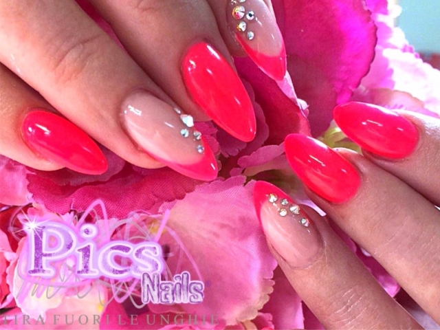 Hot Pink Press on Nails Short Round KQueenest Neon Pink Gel Glue on Nails  Petite Fake Nails with Color Summer Super Fit & Natural Reusable Pointy  Short Nails Stick on Nails in