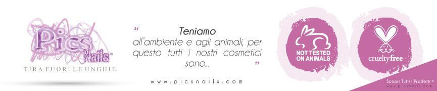 Cosmetici Pics Nails non Testati su Animali, Crueltyfree