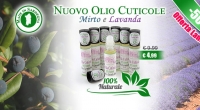 Nuovo Olio Cuticole Mirto e Lavanda 100% Naturale Made in Sardegna