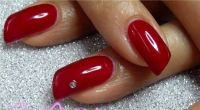 Oblique Red Nails