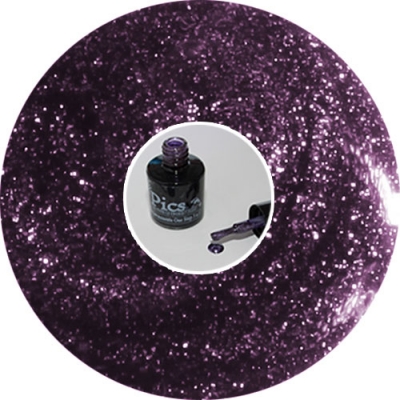 One Step Gel Polish Metallic Glitter Purple 11