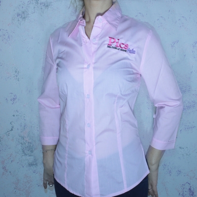 Pink Blouse Pics Nails Medium Size