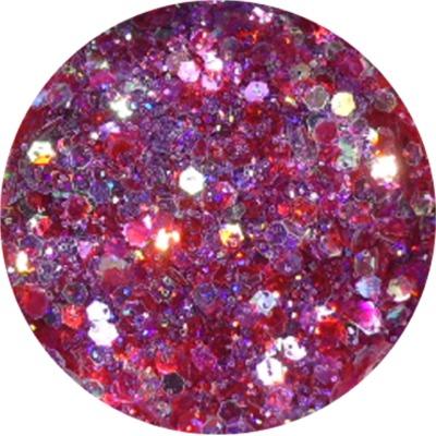 Polvere Extra Glitter Fuxia Rosso