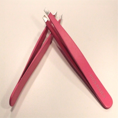 Professional Eyebrows Tweezers Soft Touch Fuchsia