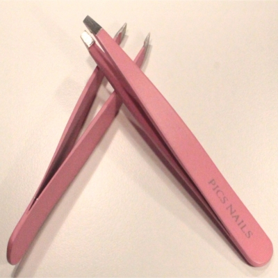 Professional Eyebrows Tweezers Soft Touch Pink