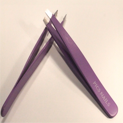 Professional Eyebrows Tweezers Soft Touch Purple