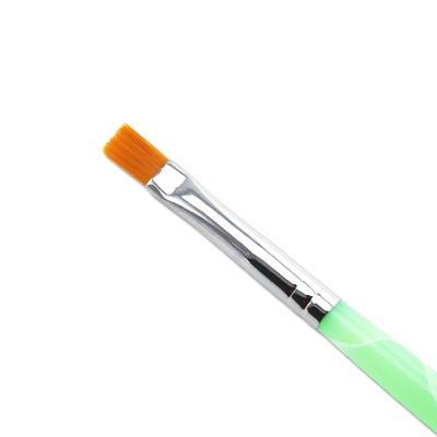 Professional Gel Nail Brush Green 4 mm