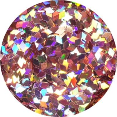 Rhombus Glitter Pink Holographic