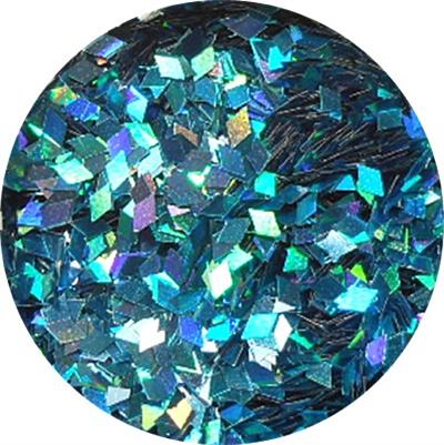 Rhombus Glitter Turquoise Holographic
