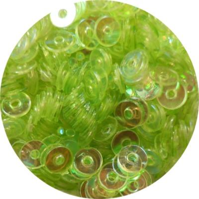 Round Hole Glitter Green