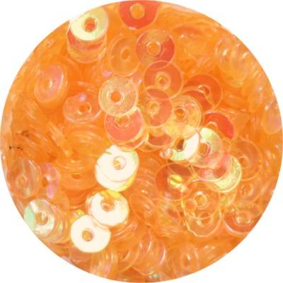 Round Hole Glitter Orange