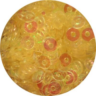 Round Hole Glitter Yellow