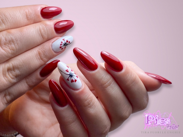 San Valentine Red Nails