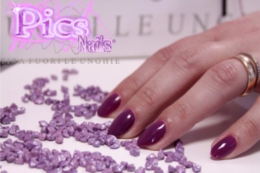 Smalto Semipermanente 3in1 Viola Chiaro Lacca Pics Nails