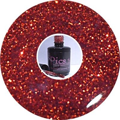 Smalto Semipermanente Glitter Rosso 76