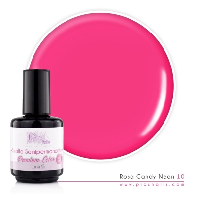 Smalto Semipermanente Rosa Candy Neon 10 10ml