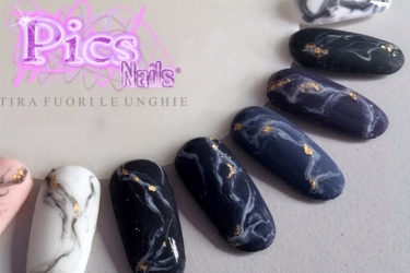 Spring Nail Trends Matte Marble Nails