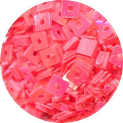 Square Glitter Pink Fluo