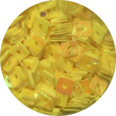 Square Glitter Yellow