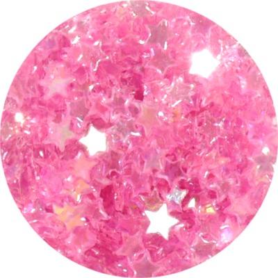 Stars Glitter Fuchsia