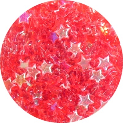 Stars Glitter Red