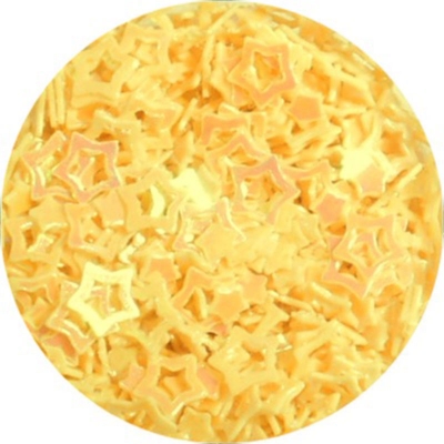 Stars Hole Glitter Yellow