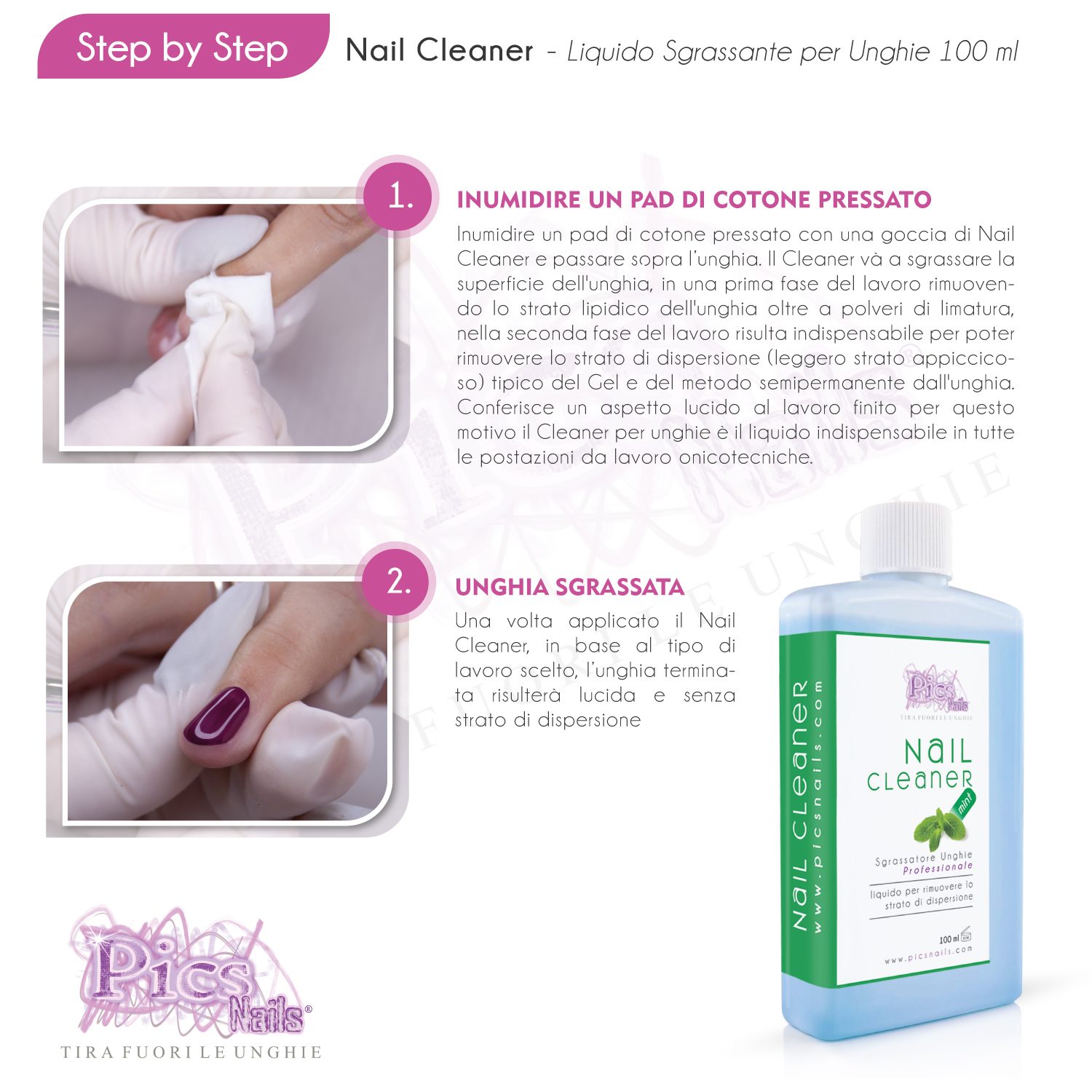 Nail Cleaner Menta 100 ml Ricostruzione Unghie e Semiper