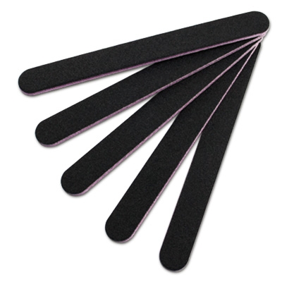 Straight Nail File Black Grit 80-80