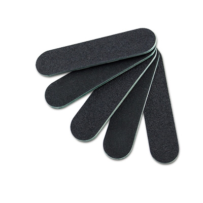 Straight Nail File Black Small Grit 100-180