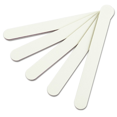 Straight Nail File White Grit 100-100