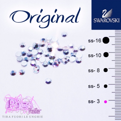 Swarovski Nails Aurora Borealis 1,3 mm 50 Pcs SS-3