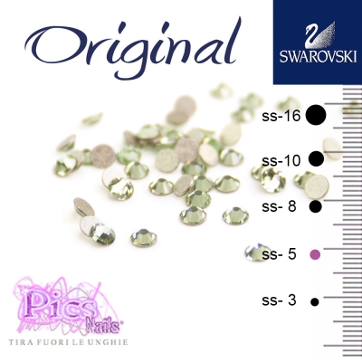 Swarovski Nails Chrysolite 1,7 mm 50 Pcs SS-5