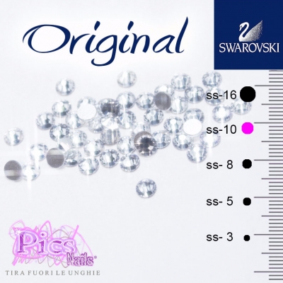 Swarovski Nails Crystal 2,7 mm 50 Pcs SS-10