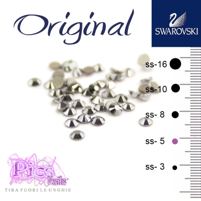 Swarovski Nails Light Crome 1,7 mm 50 Pcs SS-5