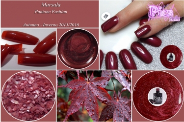 unghie inverno colore moda marsala