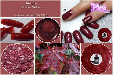 Winter Nail Fashion Marsala Pantone